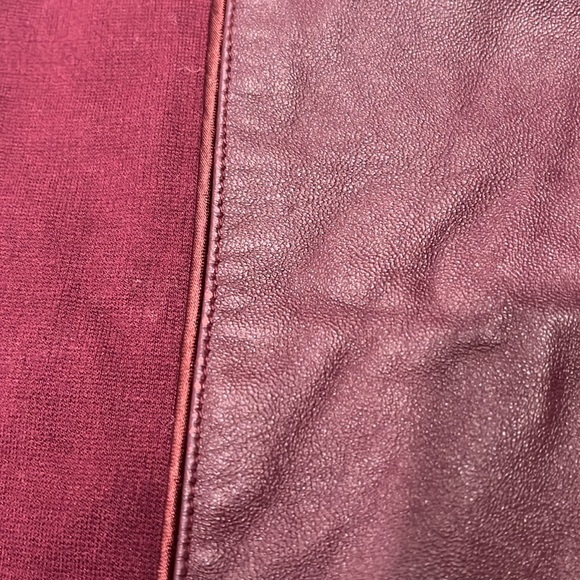 Ted Baker Leather Panel Pencil Skirt - Picture 4 of 8